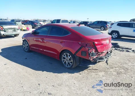 2019 Hyundai Elantra Limited from USA, damaged, VIN KMHD84LF2KU854447